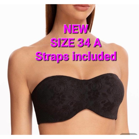 MELENECA, Intimates & Sleepwear, Meleneca Womens Unlined Strapless Bra  With Underwire Minimizer 34 A